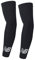 New Balance Unisex Outdoor Sports Compression Arm Sleeves, Arm Warmer, Black and White (1 Pair)