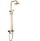 Retro Duschsystem Nostalgie Duschamatur YUNRUX Duschpaneel Thermostat Duschset Regendusche Duschkopf mit Handbrause Duschset mit Thermostat Duschsäule Brausethermostat Kopfbrause