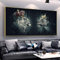 Afrikanischer Tier Löwe mit Krone Abstrakte Leinwand Malerei Kunst Poster und Druck Wandkunst Tierbilder für Wohnzimmer Dekor 70x140cm (28x55in) Mit Rahmen