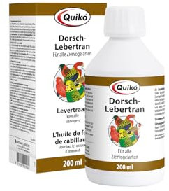 Quiko Dorsch-Lebertran 200ml - Vitaminreiches Ergänzungsfuttermittel für Ziervögel