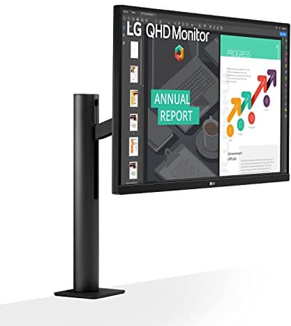 LG Electronics 27QN880-B.AEU Écran QHD Ergo (AMD Radeon FreeSync, HDR 10, Haute ergonomie, Flicker Safe), Anthracite foncé 68,58 cm (27)