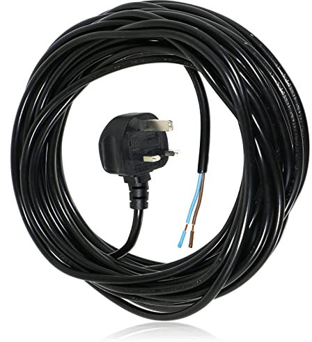 SPARES2GO XL Extra Long Universal 12M Metre Mains Power Cable Lead for Power Tools Drill Sander Planer (UK Plug)