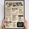 46 Geburtstag Geschenk, Alte Zeitung Holzbild Back in 1979 Vintage personalisierbar zum Hinstellen/Aufhängen opt. beleuchtet, 46 Geburtstag Frau, 46 Geburtstag Mann, 46. Geburtstag, 46 Geburtstag Deko