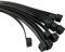 On1shelf® Fascette fermacavi, 1000 mm x 12 mm, 101,6 cm, cerniera in nylon resistente e lunga (10, nero)