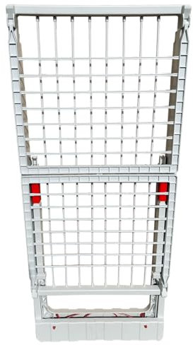 Acan Tradineur - Tendedero Plegable de Resina con alas, 20 Metros de Espacio de tendido, Soporte para Tender la Ropa en Interior o Exterior, Color Blanco