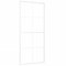 vidaXL Puerta Corredera Herrajes Entrada Corrediza Deslizante Cuarto de Baño Salón Sala de Estar Habitación ESG Vidrio y Aluminio 90x205 cm Blanco