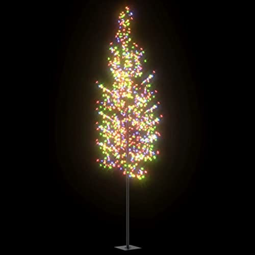 Bussandri Exclusive - Weihnachtsbaum 1200 LEDs Bunt Kirschblüten 400 cm