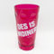 DES IS MOINER! Dubbebecher 0,5 Liter aus Plastik (Pink) - Pfälzer Dubbeglas aus Kunststoff (Polycarbonat)