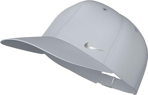 Nike FB5372-043 U NK DF Club Cap U CB MTSWSH L Hat Unisex Adult Pure Platinum/METALLIC Silver Größe S/M