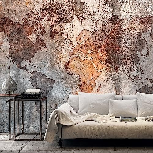KunstLoft Tapete 'Map Colors' 100x70 Fototapete modern