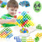 64Pcs Tetra Tower Spiel, Tetris Balance Tower Game, Stapelspiel Magnetic Building Blocks fur Kinder, Tetris Game Stacking Blocks, Balancing Games Building Puzzle Spielzeug, Familie Geburtstag Spiele