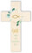 Fritz Cox Holzkreuz Fisch | Gott segne und beschütze Dich | christliches Geschenk für Kinder natur,20cm