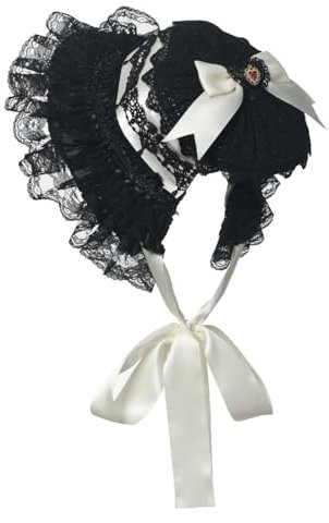 COSDREAMER Viktorianische Hauben für Mädchen und Frauen, Spitze, Blumen, Teeparty-Hüte, F, Einheitsgröße