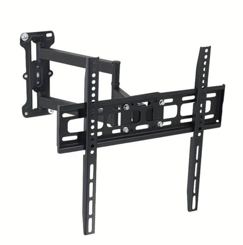 Visiodirect® Support Mural accroche TV Bras articulé inclinable et orientable pour TV LED Hisense 50E63KT 2023 50 VESA 200X100mm Noir