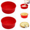 WWYSSZ 2 Piezas Moldes Silicona Reposteria Redondo 20 cm, 8 Pulgadas Moldes Redondos de Silicona para Tartas, Antiadherentes, Fácil de Desmoldar, para Tarta de Queso, Tarta Arcoiris,Tartas de Capas