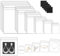 Fangoo Lot de 240 bandes anti-ternissement avec sac de rangement transparent pour bijoux, 120 sacs d'emballage de bijoux auto-adhésifs en 6 tailles différentes et 120 bandes anti-ternissement pour le