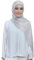 Lina & Lily Damen Hijab Kopftuch Schal mit Glanz-Schimmer Für Muslimische Frauen (Hellgrau)