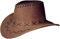 Generico Il! Cappello Cowboy e/o Cowgirl Scamosciato Festa Party Country Western (Marrone Scuro)