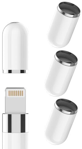 1.generation Pencil Kappe für Apple(4 Stück)für iPad Adapter Pen Spitze Ersatzkappe 2nd Generación Ipencil Stiftkappe Zubehör für Apple MFI Certified Ersatzzubehör 1st Generation Stift Cap Accessories