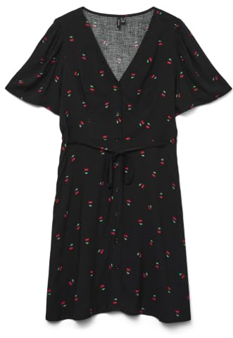 VERO MODA Vmalba Ss Short Dress WVN Noos