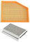 Rufutle Auto Innenraumfilter für BMW 5 E60 5 Touring E61 6 E63 E64, 31,7x16,9x4,5cm 3 Stück Auto-Luftfilter-Innenraumfilter 13717521033/64319171858