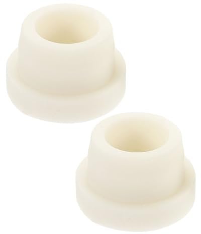 CIMAXIC 2pcs Pool Step Bumpers Swimming Pool Ladder Rubber Plug Nonslip Ladder Bumper Replacement Parts for Pool Ladder White Easy Install