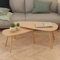 Myheimly 2-TLG. Couchtisch-Set Massivholz Kiefer Braun