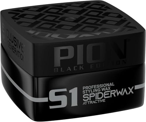 Pion Black Edition S1 Spider Professional Hair Styling Wax 175 ml - Attraktives Professionelles Haarstyling Wachs