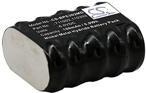 Gmmhhs Batterie de rechange pour Varta P/N : 5/110R, 55615, 55615-305-052, 5V/150H, 5V100DK0, 5V100DKO, 5V100R, 5V110R, 5V150H, 5V150P 150mAh/6.0V