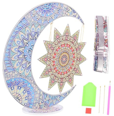 VILLCASE 4 Sätze Ornamente Diamantkunst für Weihnachts-Kits Diamant-Punkt-Weihnachtsschmuck Diamant-Kit acrylbilder kindergeschenk diy dekoratives Diamantbild Kinderzubehör Segeltuch