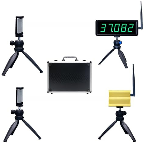 GANXIN Chronomètre Laser sans Fil pour Sprint, Minuteur LED de Vitesse | Laser Timer, Senza Alimentazione Esterna, Chronomètre Laser Sprint Pour 40 60 Yard Dash Bahn Speed Training Skating