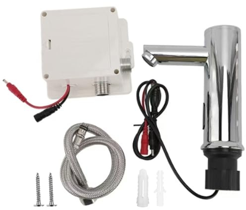 Juego de grifos automáticos higiénicos para fregadero, sin contacto, ahorro de agua, para restaurantes públicos, hogares, uso de batería, sensores de energía