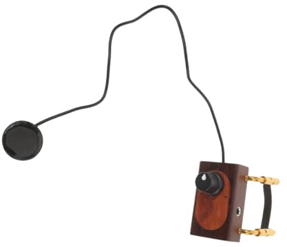 MUELODSIC Geigenmikrofon Tonaufnahme mit Metallgehäuse und Universeller Kompatibilität Leichter Cello Tonabnehmer für Ukulele und Banjo bei Touren und Unterricht