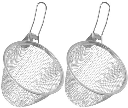2 Passoires Acier Inoxydable pour Hot Pot, Filtre la Cuisine Multifonction | Restaurant Barbecue, Facile Nettoyage, Usage Pratique, Améliore Efficacité Cuisson
