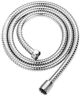 Edelstahl Wellrohr Flexibler Duschschlauch aus Edelstahl, lange Duschschlauchverlängerung for Badezimmer, Sanitärrohr-Einziehrohr, Badezimmerzubehör(1M silver)