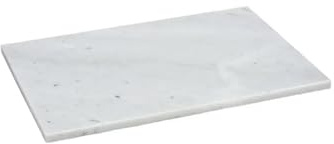 Marmorplatte – Dekoplatte als Unterlage, Ablage- Wohnaccessoire-Schneidebrett, Untersetzer (Grau, 30x20 cm)