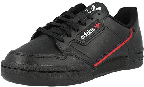 Adidas Continental 80 J, Scarpe da Ginnastica, Nero (Core Black Scarlet Collegiate Navy), 38 2/3 EU