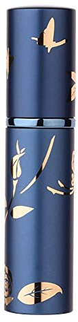 Vaporisateur Parfum Vide,Vaporisateur de sac rechargeable,Bouteille de parfum Vaporisateur vide portable avec 4 couleurs, s'adapte dans votre sac à main, poche ou bagage, 10 ml(Bleu)