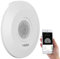 Luminea Home Control Raumüberwachung: Extra-Flacher WLAN-PIR-Bewegungsmelder mit App, 360°, 230 Volt (WLAN Bewegungssensor, Alexa Bewegungsmelder, Lampe mit Bewegungs Melder)