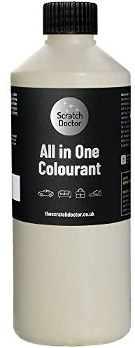 Scratch Doctor All in One Leather Colourant Self Seal Leather Dye Repair Paint for Furniture, Sofas, Car Seats (Cream, 250ml)