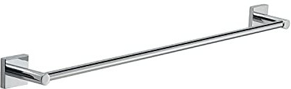 Gedy Manila Porta Asciugamani CM.60, Colore Cromo, Componenti Realizzati in Acciaio Inox 304, Cromall e Vetro Satinato, Garanzia 15 Anni, Misure 4,7 x 64,1 x 6,8 CM e Peso 0,1 kg, Design R&S, 60 cm