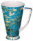 Eplze YBK Tech Tazza da tè in porcellana Bone China, 540 ml, grande tazza da caffè per amanti del tè e amanti dell'arte, serie Van Gogh pittura a olio (fiore di albicocca)