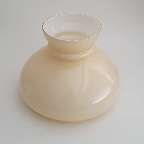 Ersatzglas Petroleumglas Petroleumlampen-Glas Vesta und Rochester Ersatzglas traditionel klassisch Petroglas Glasschirm für Petroleumleuchten Windlicht (XL, creme)