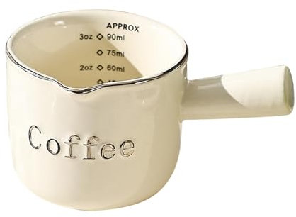 MagiDeal Jarra de Leche de 90ml, Taza medidora de cerámica de 90ml, Accesorios para Espresso, de, Taza de Leche pequeña para Oficina,