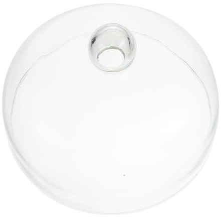 DEARMAMY Couvercle de Protection pour Gâteau en Verre, Capot Transparent | Verre, Maintien Stable et Nettoyage Facile, Cuisine et Fête, Présentation Alimentaire