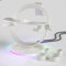 Vision Pro Ständerhalter, Desktop Ständer für Quest 3/ Quest 2/ Quest Pro/HTC Vive/PSVR 2/ Valve Index/Pico 3/ Pico 4, Universelle VR Headset Display Docking, Stabile Runder Sockel, mit RGB
