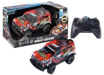 Revell Control, RC Ghost Driver (Rot), Maßstab 1:22, Ab 6 Jahren, Kompakt und leicht, Einfache Bedienung, Ideal für Kinder, Funkfrequenz: GHz