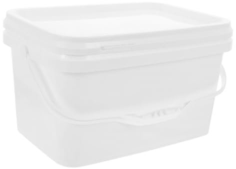 Zerodeko Petit Seau À Peinture avec Couvercle Seau De Rangement De 3 L pour Peinture À Lhuile Matériau PP Poignée Ergonomique Conception À Large Ouverture