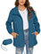 Rapbin Veste de pluie légère et imperméable pour femme, coupe-vent, fine, pliable, pour les voyages et le vélo, XXL