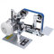 Band-Tellerschleifer mit Zubehör, 550W Bandschleifmaschine mit Schleifbandgeschw 30M / S, Bandschleifer Bausatz Bandlänge 762mm - Breite 25mm-Schleifteller Ø 100mm inkl. 2x Schleifband